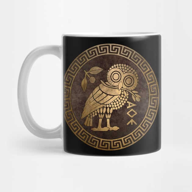 Athens Ancient Greece Athenian Owl Symbol of Goddess Athena by AgemaApparel